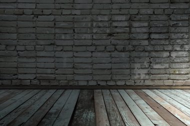 Tuğla duvarlı eski oda