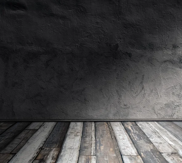 Gamla rum med betongvägg — Stockfoto