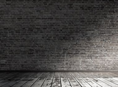 Tuğla duvarlı eski oda