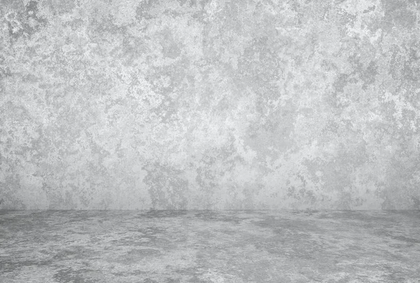 石膏壁と灰色の背景を持つ空の部屋 — ストック写真