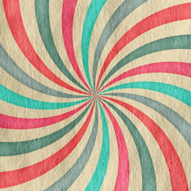 Geçmişe dönüş, eski grunge kağıdında eski güneş ışınları