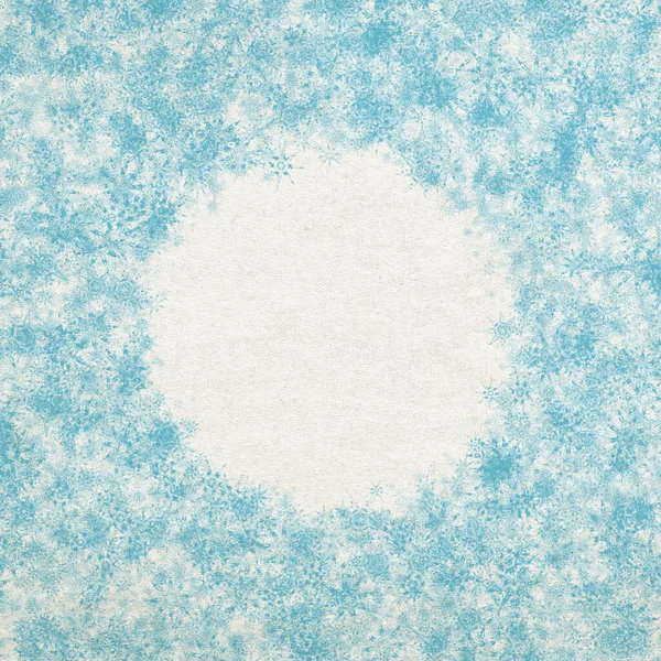 Blue Winter Christmas Background Snowflakes — Stock Photo, Image