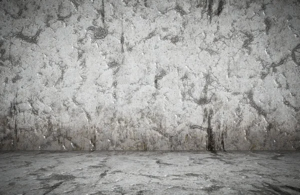 Sala Vazia Com Parede Gesso Fundo Cinza — Fotografia de Stock