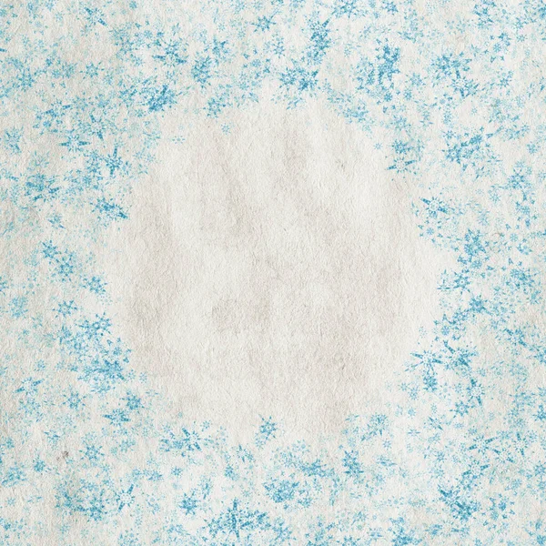 Μπλε Χειμώνα Φόντο Χριστούγεννα Νιφάδες Χιονιού — Φωτογραφία Αρχείου