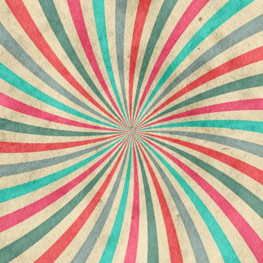 Geçmişe dönüş, eski grunge kağıdında eski güneş ışınları