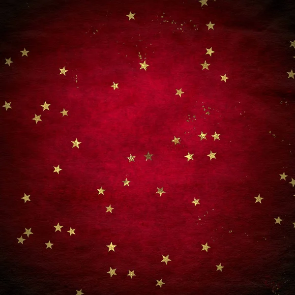 Christmas Confetti Golden Glitter Texture Dark Background — Stock Photo, Image