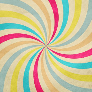 Geçmişe dönüş, eski grunge kağıdında eski güneş ışınları