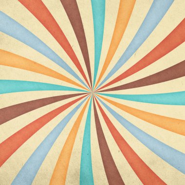 Geçmişe dönüş, eski grunge kağıdında eski güneş ışınları