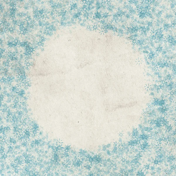 Голубой Зимний Рождественский Фон Снежинками — стоковое фото
