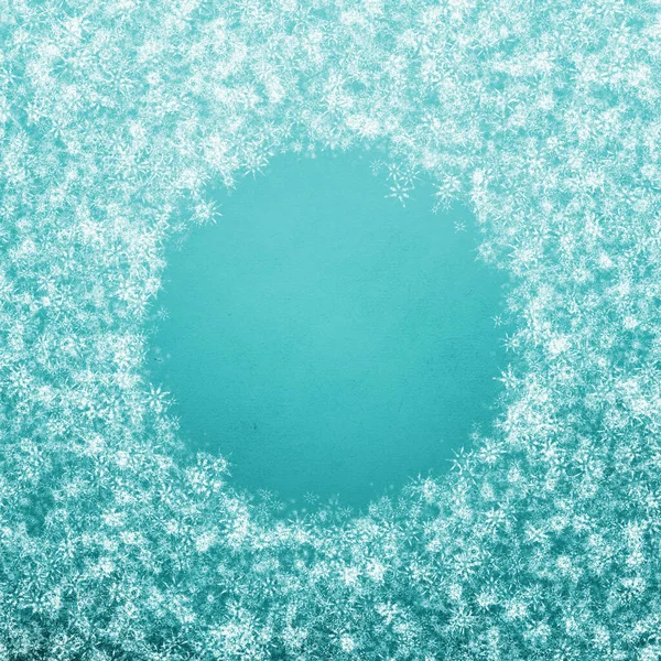 Blau Winter Weihnachten Hintergrund Mit Schneeflocken — Stockfoto