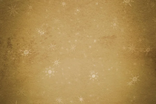 Fondo Vintage Navidad Con Copos Nieve Textura Papel Viejo — Foto de Stock