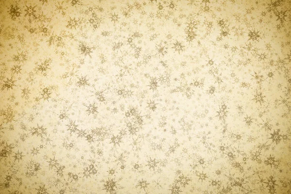 Різдвяний Вінтажний Фон Сніжинками Старій Паперовій Текстурі — стокове фото