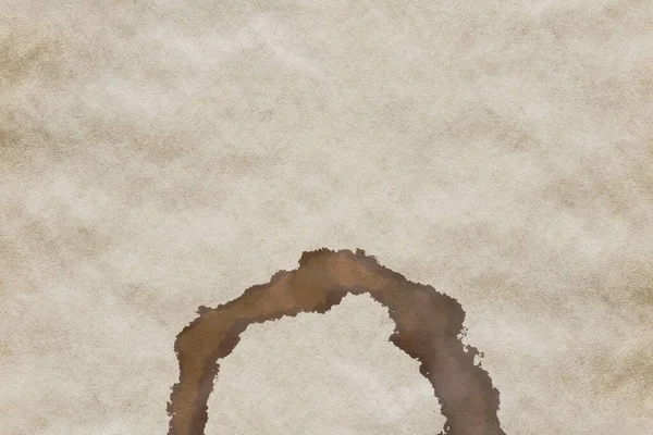 Kaffeefleck Auf Altem Papier — Stockfoto