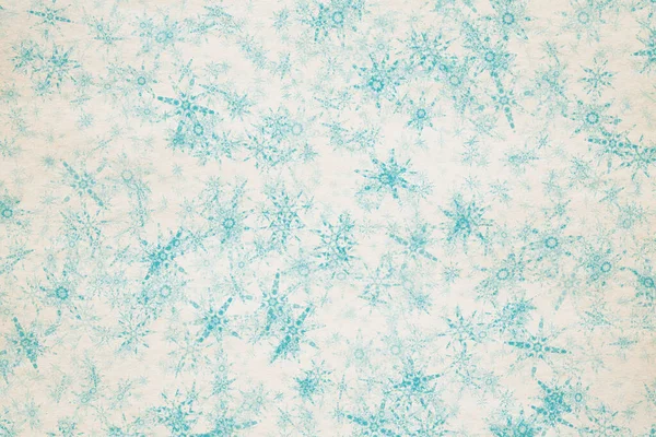 Vánoce Vinobraní Pozadí Sněhové Vločky Staré Papírové Textury — Stock fotografie