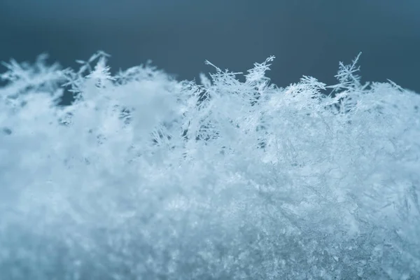 Färsk Vit Snö Vinter Bakgrund — Stockfoto