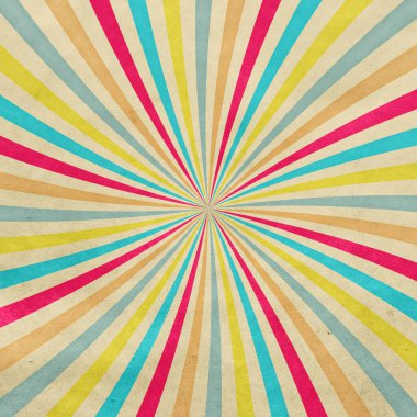 Geçmişe dönüş, eski grunge kağıdında eski güneş ışınları