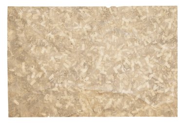 kırpma yolu olan beyaz arkaplanda izole edilmiş eski kağıt