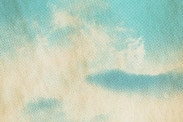 retro sky pattern on old paper texture. vintage clouds.
