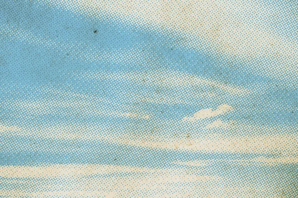 Retro Vzor Oblohy Staré Papírové Textuře Vintage Mraky — Stock fotografie