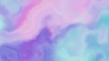 Mavi ve pembe suluboya soyut animasyon arkaplanı.