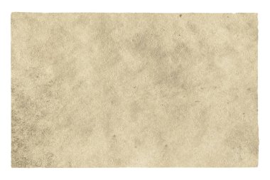 kırpma yolu olan beyaz arkaplanda izole edilmiş eski kağıt
