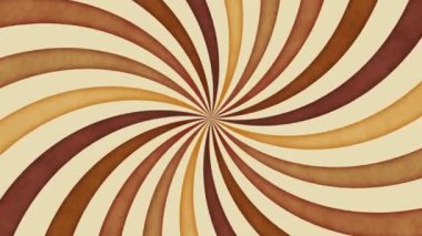 Vintage ışınları animasyonu. Geçmişe dönüş. Kusursuz girdap döngüsü.