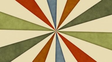 Vintage ışınları animasyonu. Geçmişe dönüş. Kusursuz girdap döngüsü.