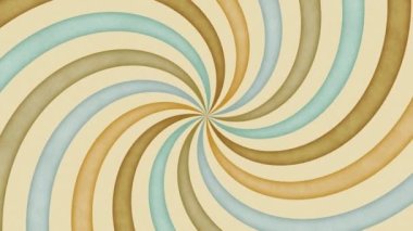 Vintage ışınları animasyonu. Geçmişe dönüş. Kusursuz girdap döngüsü.