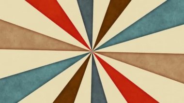 Vintage ışınları animasyonu. Geçmişe dönüş. Kusursuz girdap döngüsü.