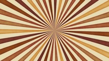 Vintage ışınları animasyonu. Geçmişe dönüş. Kusursuz girdap döngüsü.
