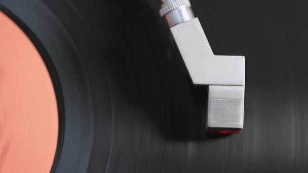 Old Retro Vinyl Record Vintage Turntable — Stock Video