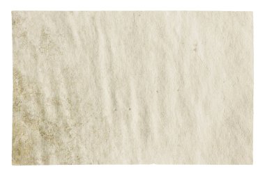 kırpma yolu olan beyaz arkaplanda izole edilmiş eski kağıt