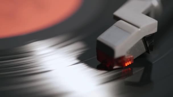 Antiguo Disco Vinilo Retro Giradiscos Vintage — Vídeo de stock