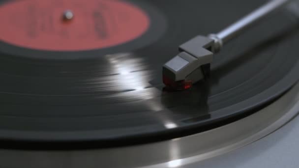 Régi Retro Bakelit Lemez Vintage Lemezjátszó — Stock videók