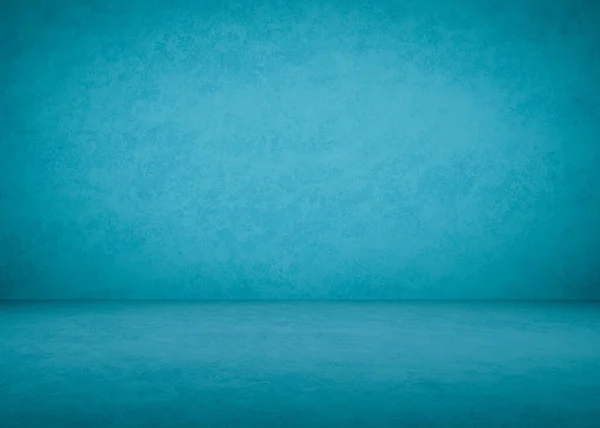 Intérieur Béton Bleu Fond Plâtre — Photo