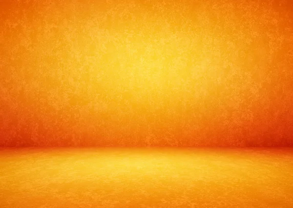 オレンジコンクリートのインテリア石膏の背景 — ストック写真