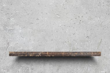 Beton duvardaki boş raf