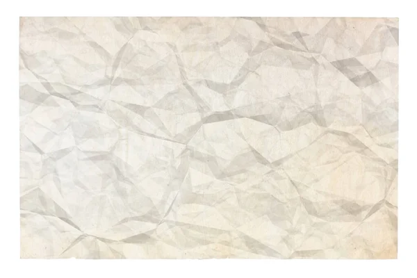 Altes Zerknülltes Papier Mit Kopierraum Auf Weißem Hintergrund — Stockfoto