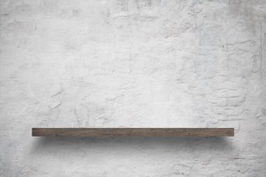 Beton duvardaki boş raf