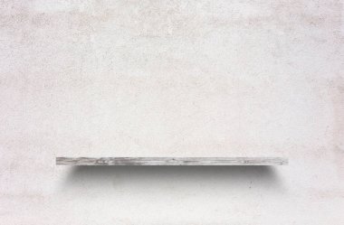 Beton duvardaki boş raf