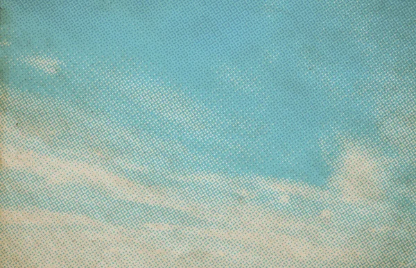 Wzór Nieba Retro Starej Papierowej Fakturze Chmury Vintage — Zdjęcie stockowe