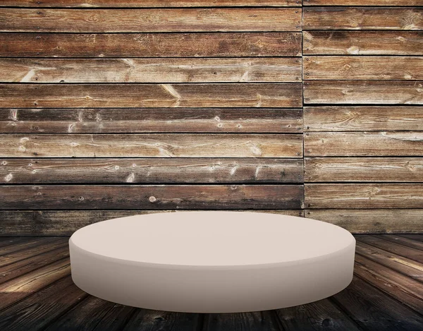 Podium Floor Old Interior Wooden Wall — Stock Photo, Image