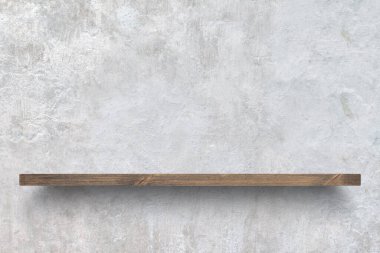 Beton duvardaki boş raf