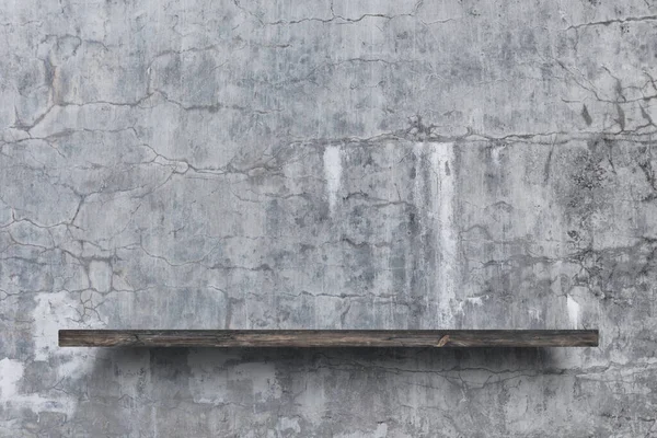 Пустая Полка Бетонной Стене — стоковое фото