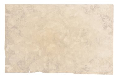 kırpma yolu olan beyaz arkaplanda izole edilmiş eski kağıt