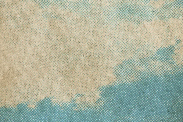 Motif Ciel Rétro Sur Vieille Texture Papier Nuages Vintage — Photo