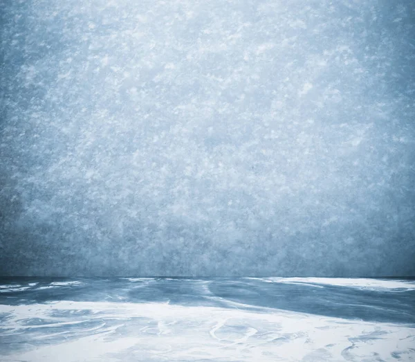 Snow Room Frozen Winter Background — Stock Photo, Image