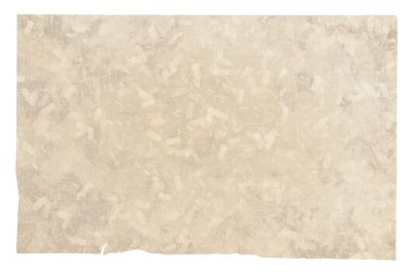 kırpma yolu olan beyaz arkaplanda izole edilmiş eski kağıt