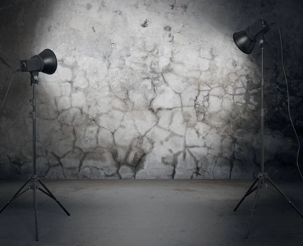 Studio Photo Dans Une Ancienne Chambre — Photo