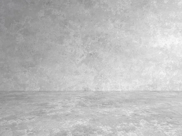 Interno Grigio Vuoto Con Muro Cemento Sfondo Gesso — Foto Stock